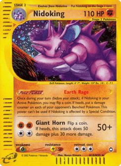 Nidoking Aquapolis #H18
