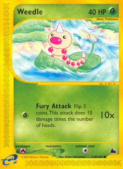 Weedle Skyridge #114
