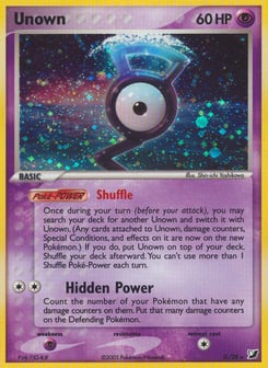 Unown Unseen Forces #G
