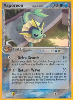Vaporeon δ Delta Species #18