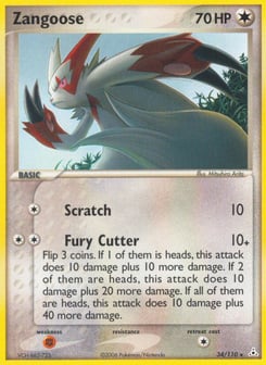 Zangoose Holon Phantoms #34