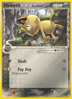 Meowth δ Holon Phantoms #71