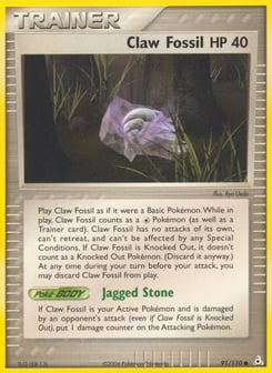 Claw Fossil Holon Phantoms #91