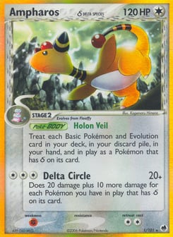 Ampharos δ Dragon Frontiers #1
