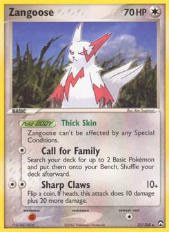 Zangoose Power Keepers #25