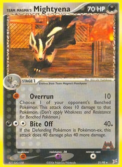 Team Magma's Mightyena Team Magma vs Team Aqua #21