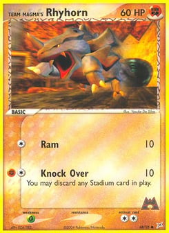 Team Magma's Rhyhorn Team Magma vs Team Aqua #68