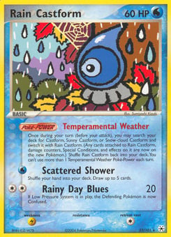 Rain Castform Hidden Legends #23