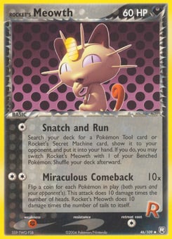 Rocket's Meowth Team Rocket Returns #46