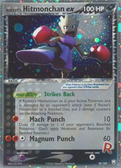 Rocket's Hitmonchan ex Team Rocket Returns #98