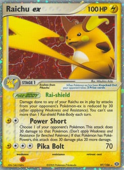 Raichu ex Emerald #97