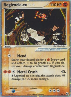 Regirock ex Emerald #99