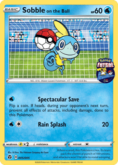 Sobble on the Ball Pokémon Futsal Collection #5
