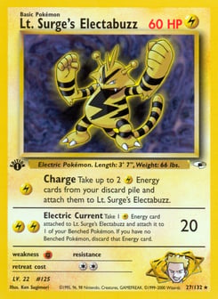 Lt. Surge's Electabuzz Gym Heroes #27