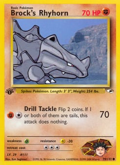 Brock's Rhyhorn Gym Heroes #70