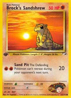 Brock's Sandshrew Gym Heroes #72