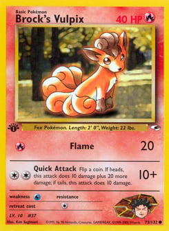 Brock's Vulpix Gym Heroes #73