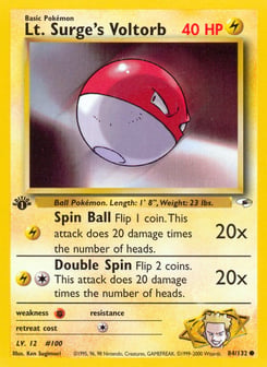 Lt. Surge's Voltorb Gym Heroes #84