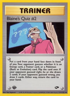 Blaine's Quiz #2 Gym Challenge #111