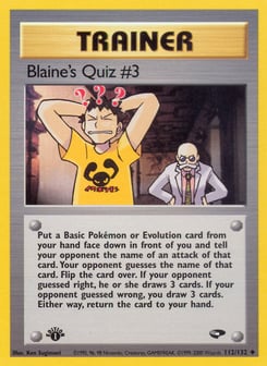 Blaine's Quiz #3 Gym Challenge #112