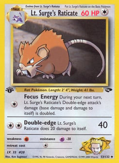 Lt. Surge's Raticate Gym Challenge #53