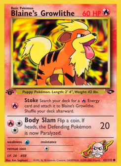 Blaine's Growlithe Gym Challenge #62