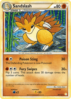 Sandslash HeartGold & SoulSilver #29