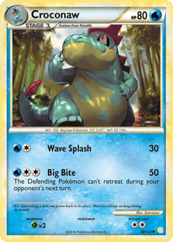 Croconaw HeartGold & SoulSilver #38