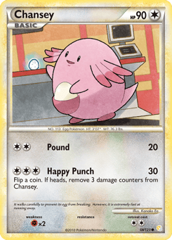 Chansey HeartGold & SoulSilver #58