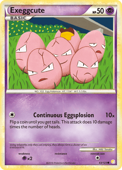 Exeggcute HeartGold & SoulSilver #63