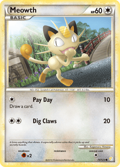 Meowth HeartGold & SoulSilver #75