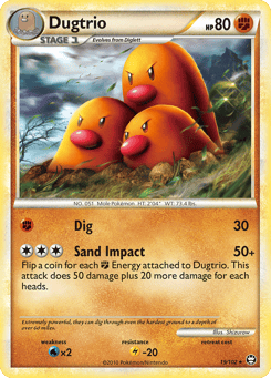 Dugtrio HS—Triumphant #19