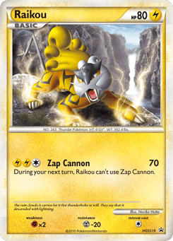 Raikou HGSS Black Star Promos #HGSS19