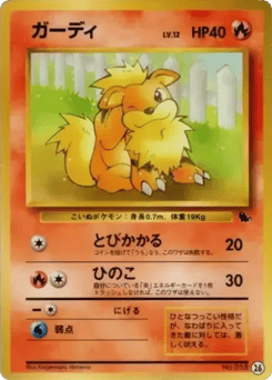 Japanese Growlithe (ガーディ)