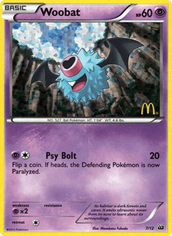 Woobat McDonald's Collection 2012 #7