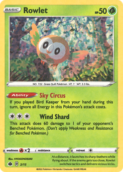 Rowlet McDonald's Collection 2022 #2