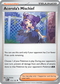Acerola's Mischief Mega Evolution #113