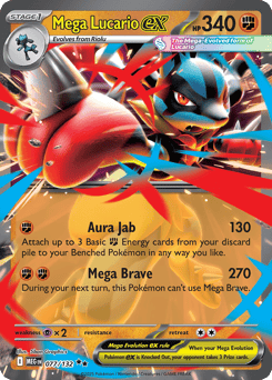 Mega Lucario ex Mega Evolution #77