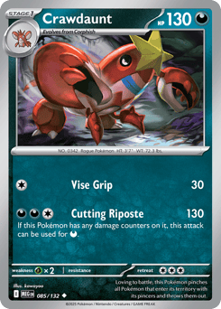 Crawdaunt Mega Evolution #85