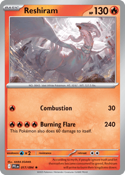 Reshiram Phantasmal Flames #17