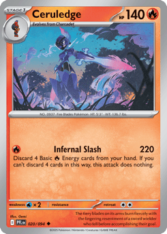 Ceruledge Phantasmal Flames #20