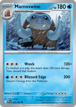 Mamoswine Phantasmal Flames #25