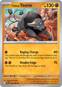 Paldean Tauros Phantasmal Flames #48