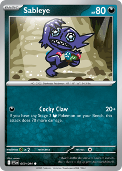Sableye Phantasmal Flames #59