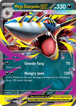 Mega Sharpedo ex Phantasmal Flames #61