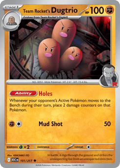 Team Rocket's Dugtrio Ascended Heroes #101