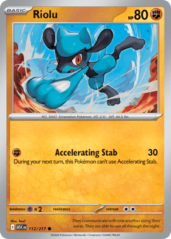 Riolu Ascended Heroes #112