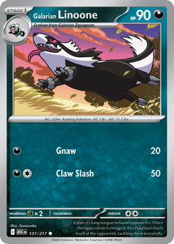 Galarian Linoone Ascended Heroes #131