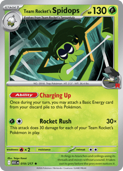 Team Rocket's Spidops Ascended Heroes #19