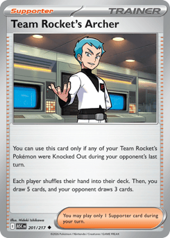 Team Rocket's Archer Ascended Heroes #201